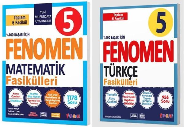 Fenomen Okul 2025 5. Sınıf Matematik + Türkçe Fasikül Seti 2 Kitap Güncel Müfredat - Fenomen Yayıncılık - Image 1