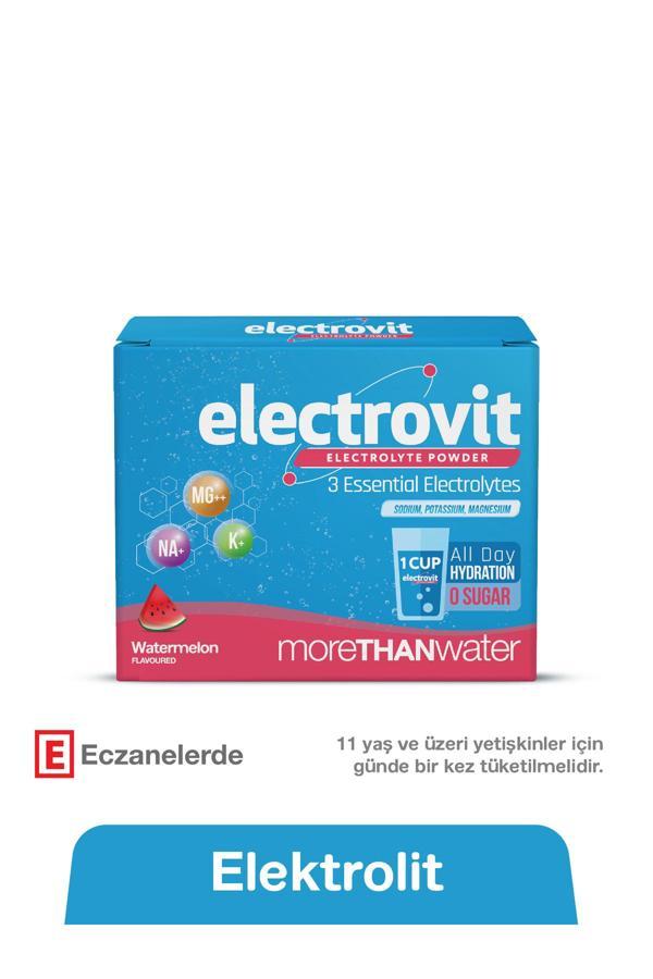 Electrovit Karpuz Aromalı Elektrolit İçeren Toz 8 Şase, Hidrasyon,Magnezyum,Potasyum,Sodyum - Image 1