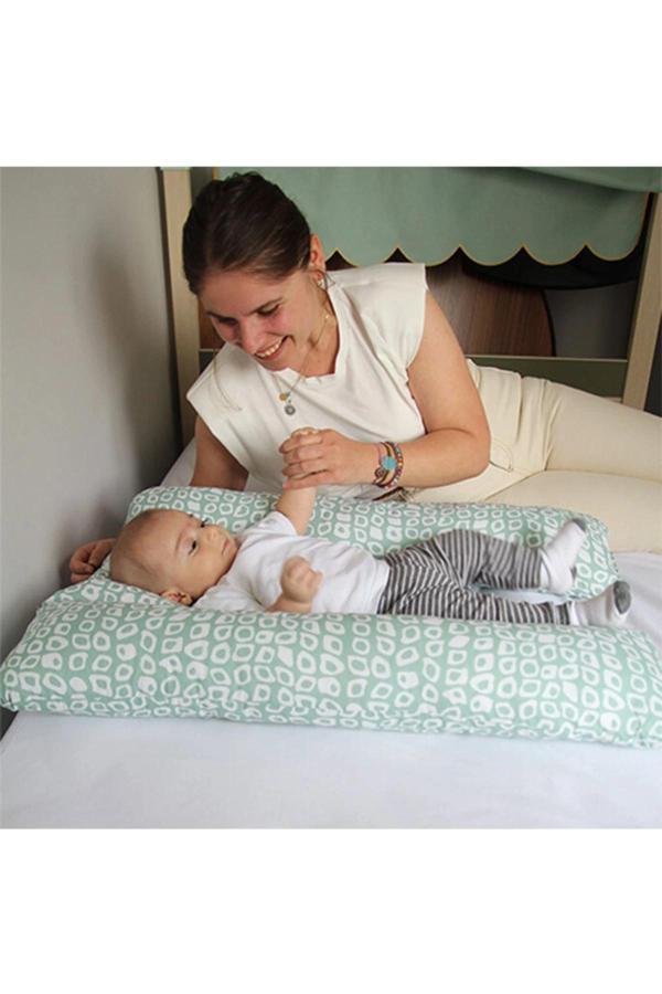Babyjem Babynest Anne Yanı Konfor Dönmeyi Engelleyen U Minder Yeşil Outlet - Image 1