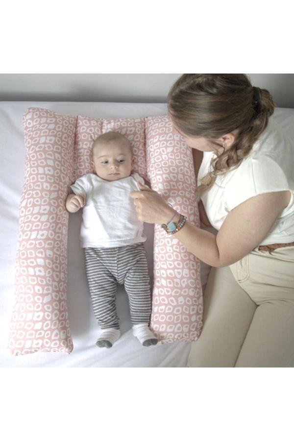Babyjem Babynest Anne Yanı Konfor Dönmeyi Engelleyen U Minder Pembe Outlet - Image 1