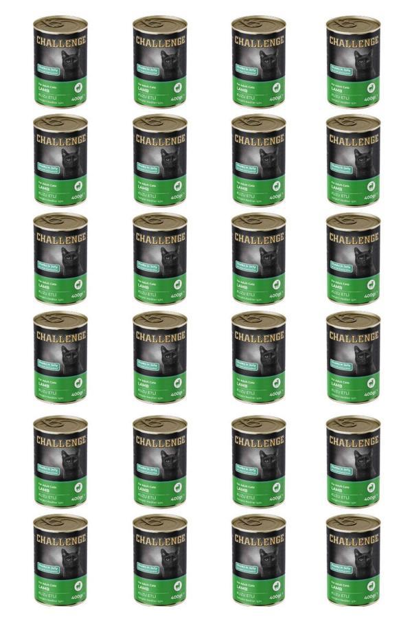 Challenge kuzu etli yetişkin kedi konservesi 400 gr x 24 adet - Image 1