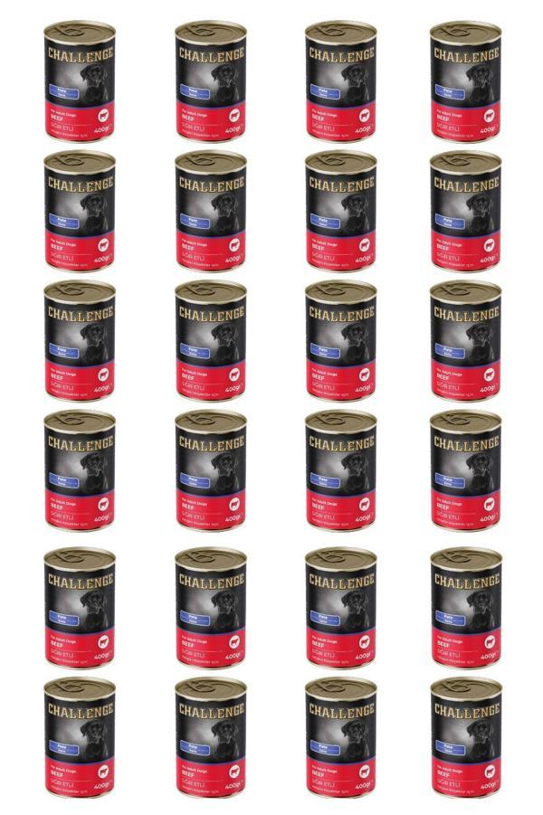 Challenge pate sığır etli yetişkin köpek konservesi 400 gr x 24 adet - Image 1