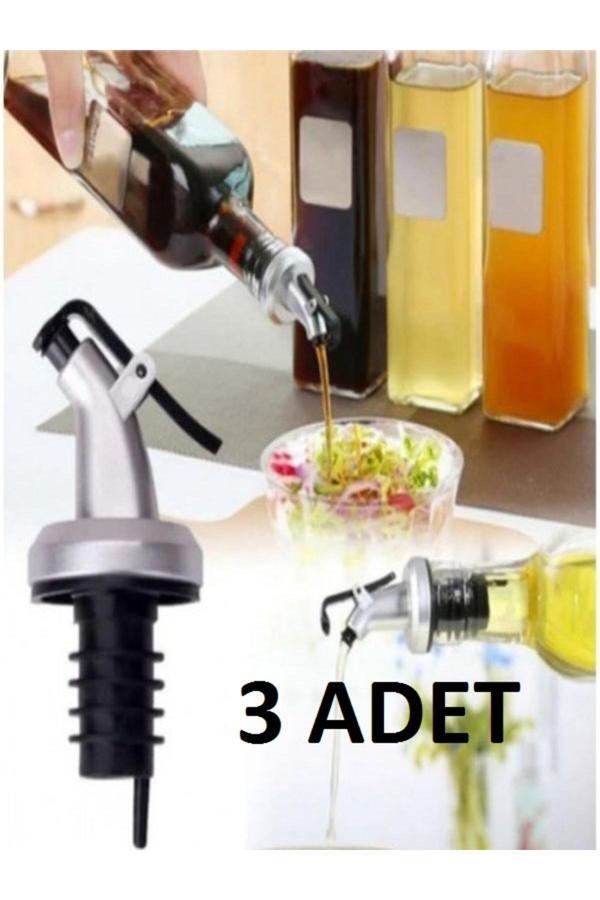 Ymv (3Adet) Yağdanlık Ucu Sosluk Şise Servis Damlatma Şişe Ucu Tapası Tıpası - Image 1