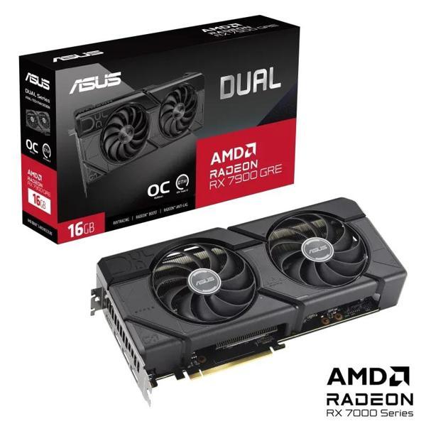 ASUS Dual Radeon RX 7900 GRE OC DUAL-RX7900GRE-O16G AMD 16GB GDDR6 256Bit Gaming (Oyuncu) Ekran Kartı - Image 1