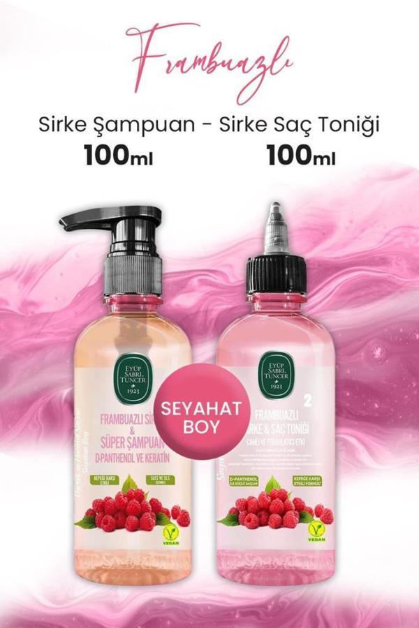 Eyüp Sabri Tuncer Sirke Frambuazlı Şampuan 100 ml Ve Saç Toniği 100 ml - Image 1