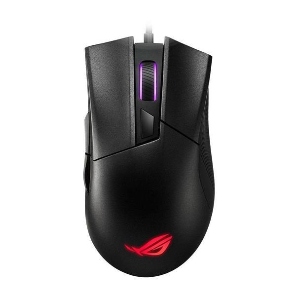 ASUS ROG Gladius II Core P507 RGB Ergonomik Optik Kablolu Oyuncu Mouse Siyah  - Image 1
