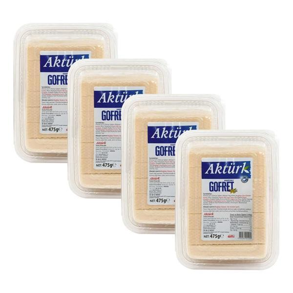 Aktürk Vanilyalı Gofret 475 gr x 4 Adet - Image 1