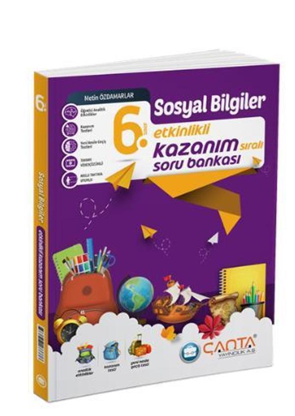 6. Sınıf Sosyal Bilgiler Etkinlikli Kazanım Soru Bankası  - İş Bankası Kültür Yayınları - Image 1