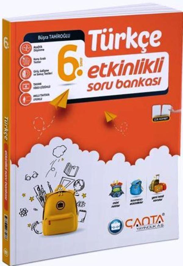 6.Sınıf Türkçe Etkinlikli Kazanım Soru Bankası 2024-2025 - İş Bankası Kültür Yayınları - Image 1