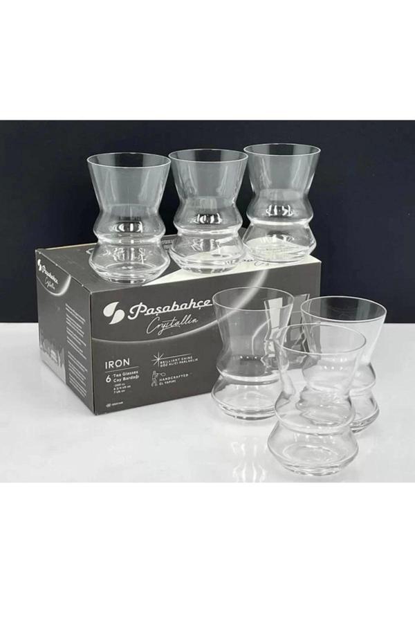 Paşabahçe 22719  Iron Kristal Çay Bardağı 6'lı - Image 1