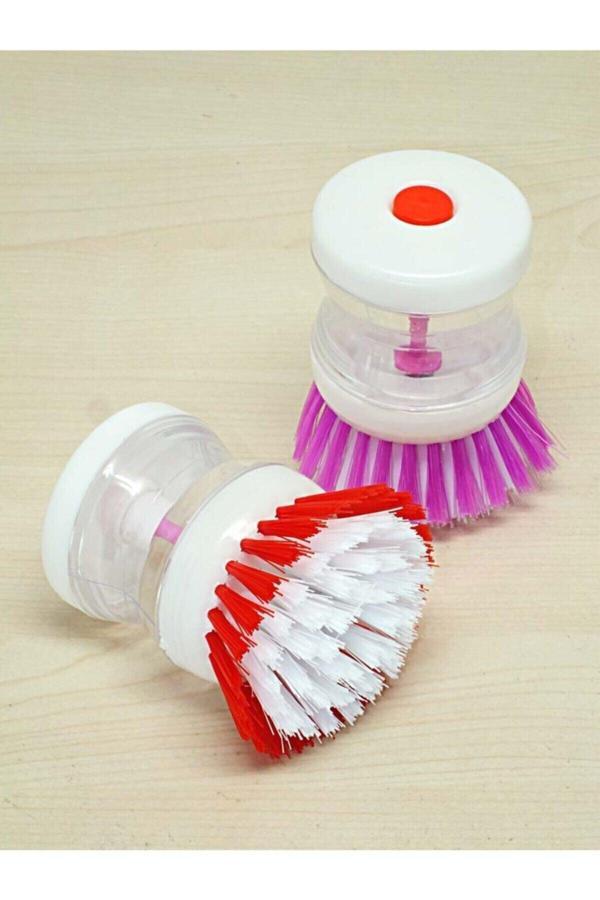 Heticaret Deterjan Hazneli Banyo Mutfak Lavabo Ve Bulaşık Yıkama Fırçası - Image 1