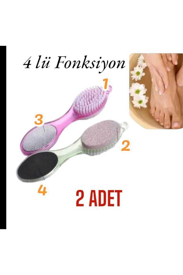 Lotus 2 Adet Ayak Topuk Törpüsü Rendesi Fırçası Multifonksiyonel Ayak Taşı - Image 1