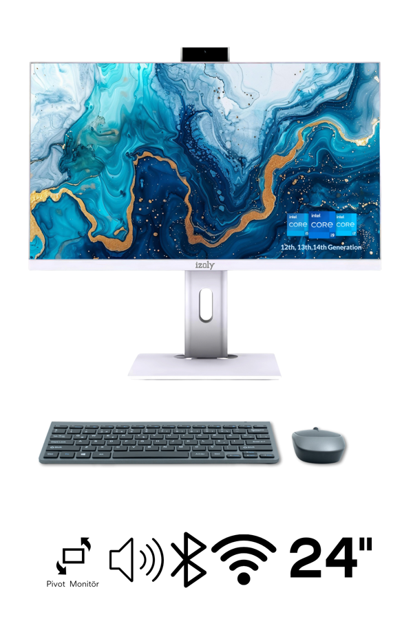 H302 İ3-12100 16GB 512GB M.2 Nvme SSD 24" FHD Pivot All In One Bilgisayar - Image 1