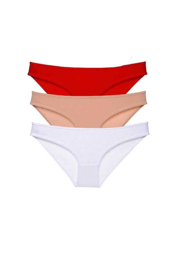 3 adet Süper Eko Set Likralı Kadın Slip Külot 541 - Image 1