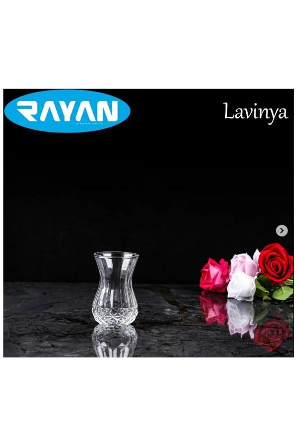 Lavinya 6'lı Kesme Çay Bardağı Royaleks-82632 - Image 1