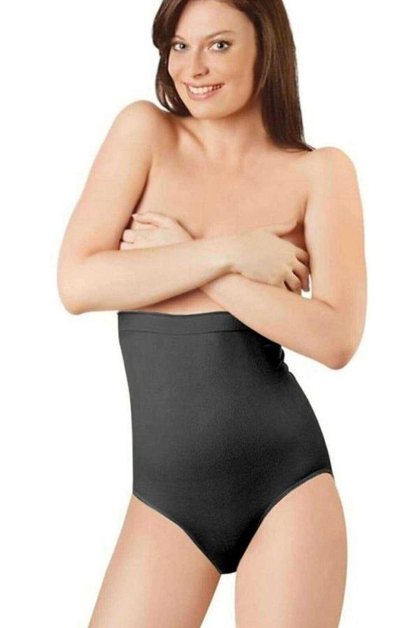 Elite Life Dikişsiz Şekillendirici Silikonlu Kadın Siyah Slip Korse 890 - Image 1