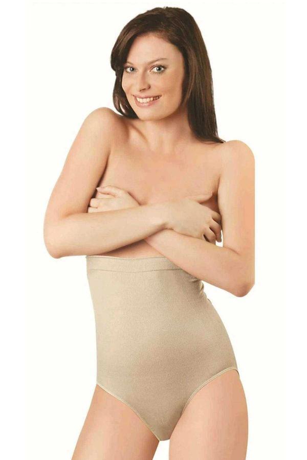 Elite Life Dikişsiz Şekillendirici Silikonlu Kadın Ten Slip Korse 890 - Image 1