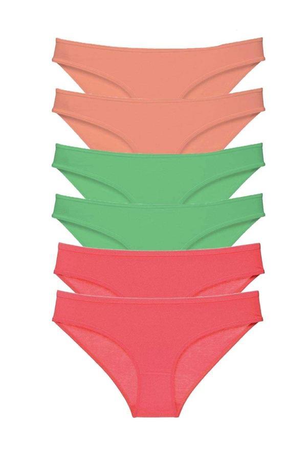 6 adet Süper Eko Set Likralı Kadın Slip Külot 549 - Image 1