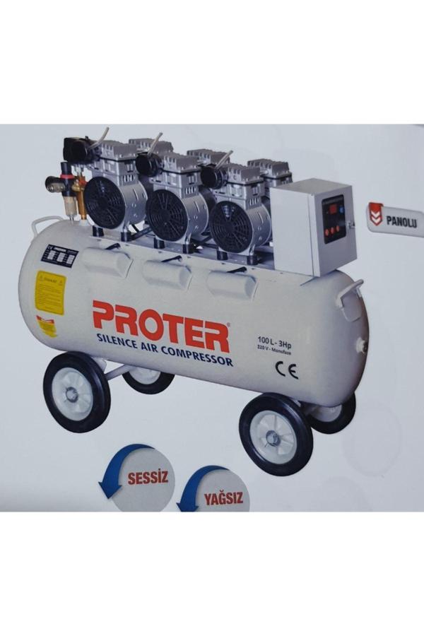 Proter 100 Lt Sessiz Kompresör - Image 1