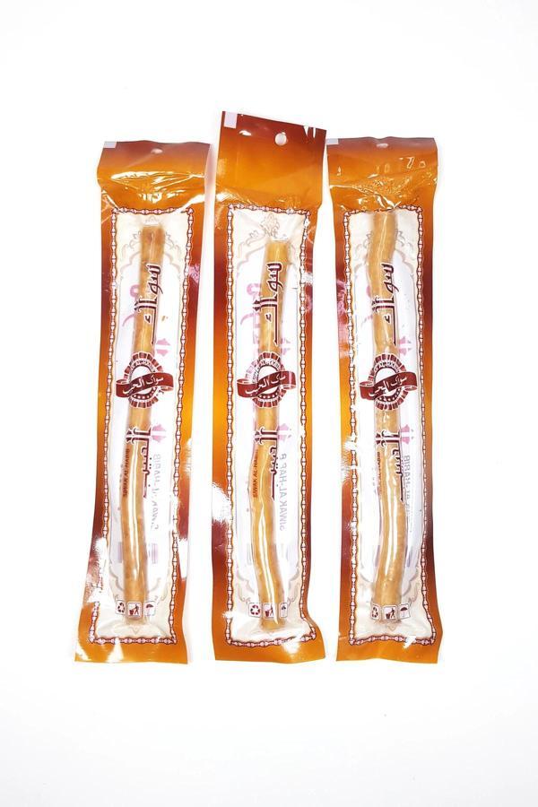 3 Adet Taze Doğal Diş Fırçası Misvak Vakumlu Paket 20 cm Büyük Boy - Image 1