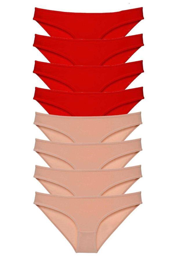 8 adet Süper Eko Set Likralı Kadın Slip Külot - Image 1
