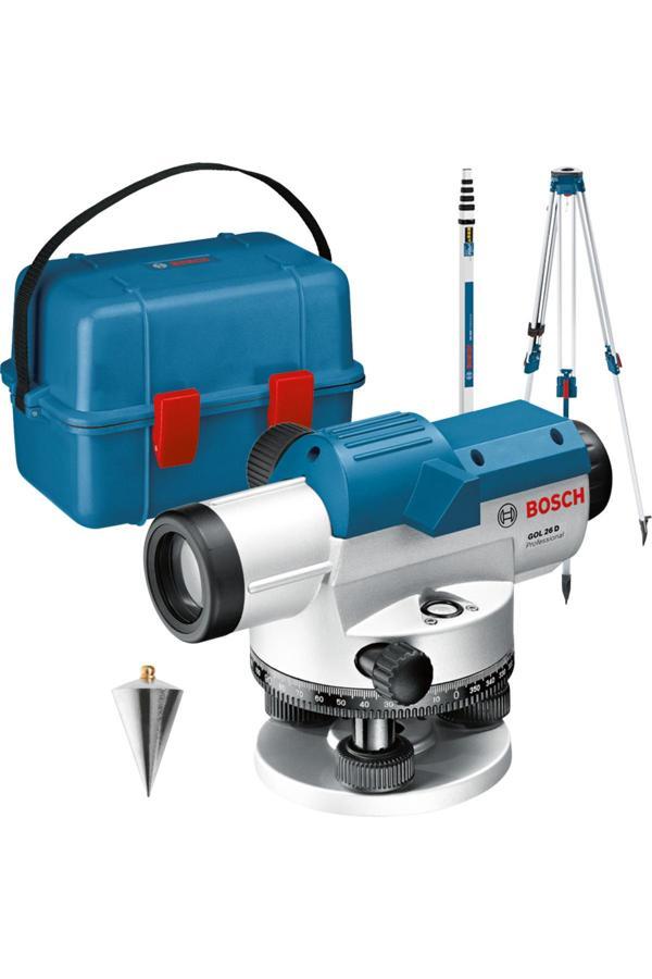 Bosch Gol 26 D Optik Nivo + Tripod Mira Set 100 Mt - Image 1