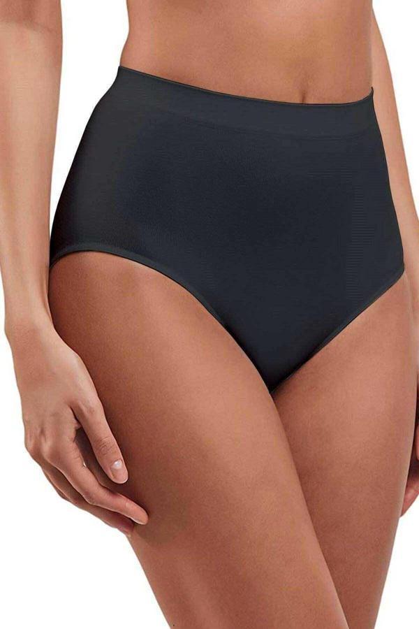Elite Lite Kadın Yüksek Bel Dikişsiz İz Yapmaz Slip Külot Siyah 811 - Image 1