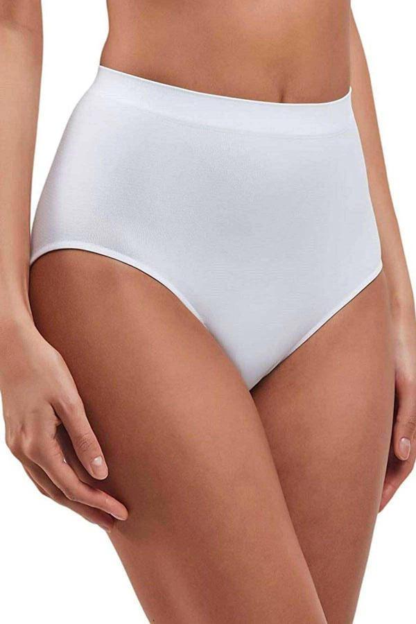 Elite Lite Kadın Yüksek Bel Dikişsiz İz Yapmaz Slip Külot Beyaz 811 - Image 1