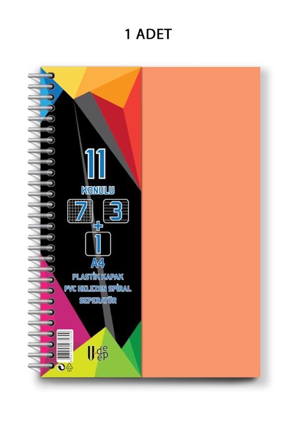Spiralli PP Kapak 7+3+1 275 Yaprak 11 Ayraçlı Defter - Image 1
