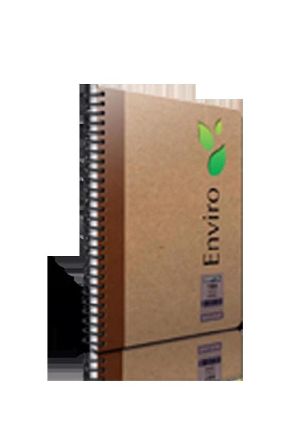 Gıpta Enviro Kraft A-4 Spiralli Sert Kapak Defter 100 Yaprak Çizgili - Image 1