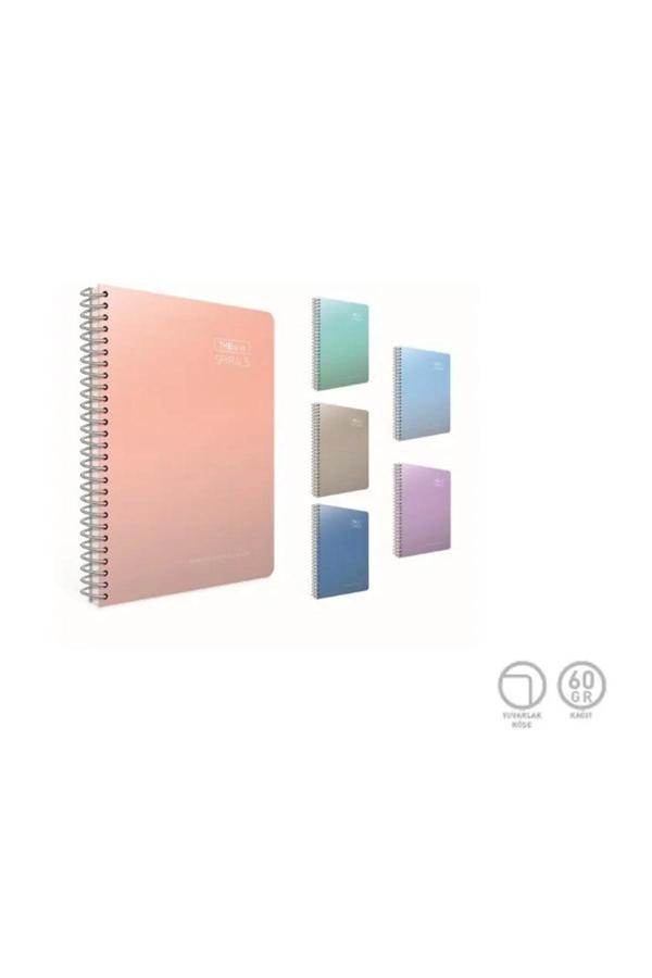 Gıpta Thebook Spirals Spiralli Sert Kapak Not Defteri A4 200 Yaprak Çizgili - Image 1