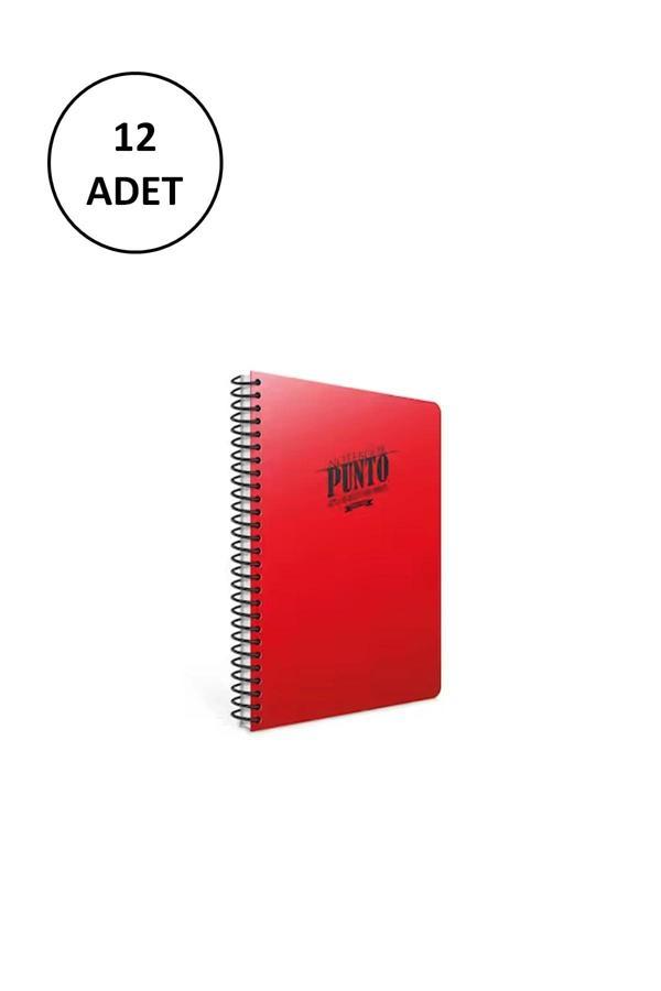 Gıpta Punto A5 Spiralli Pp Kapak Defter 60 Yaprak Çizgili (12 Li Paket) - Image 1