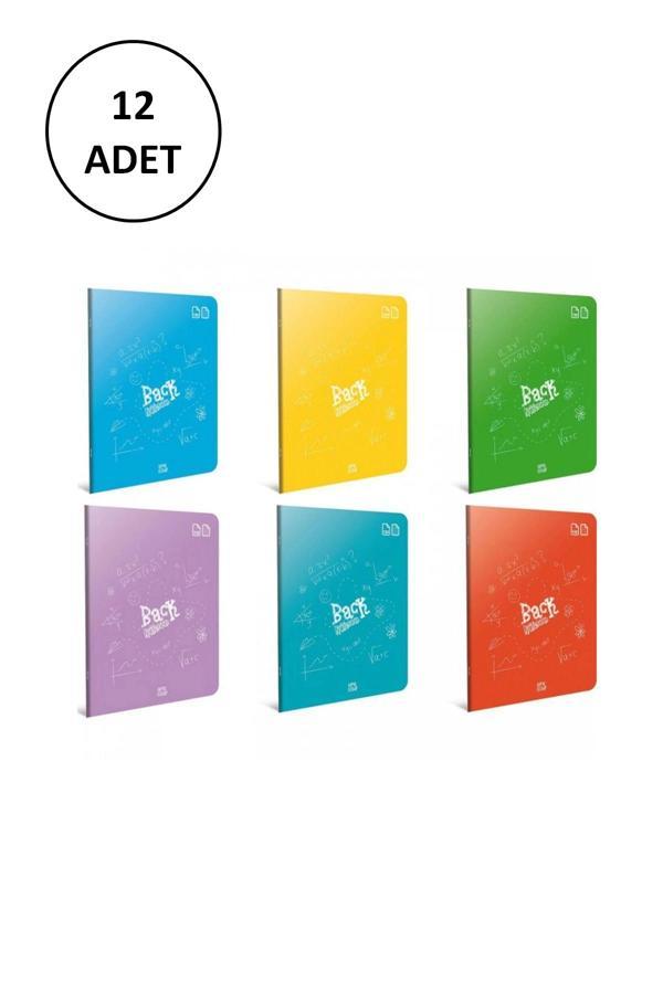 Gıpta Back Tel Dikiş PP Kapak Defter A4 60YP Düz 12 Adet - Image 1
