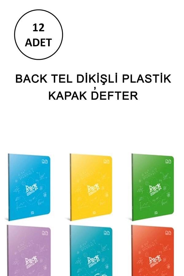 BACK Tel Dikişli Plastik Kapak Defter A5 60 Yaprak Çizgili - Image 1