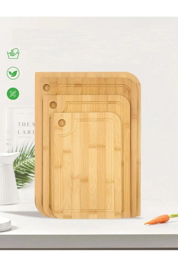 Rossel Premium 3'lü Bambu Kesim Panosu - Image 1