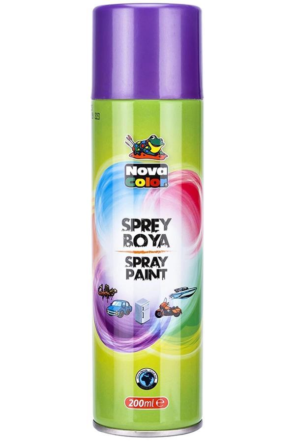 Nova Color Sprey Boya 200 Ml Mor - Image 1