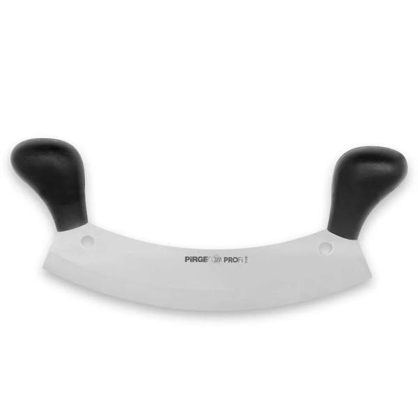Pirge 71120 Profi Kıyma, Pizza Satır, Zırh Bıçağı 26 Cm - Siyah Çift Saplı - Image 1