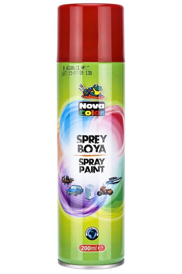 Nova Color Sprey Boya 200 Ml Kırmızı - Image 1