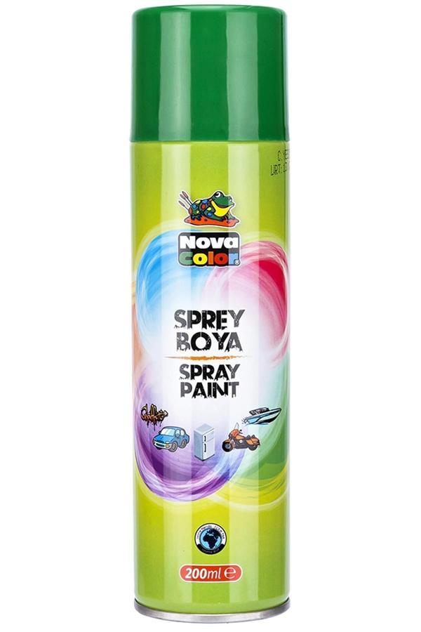 Nova Color Sprey Boya 200 Ml Yeşil - Image 1