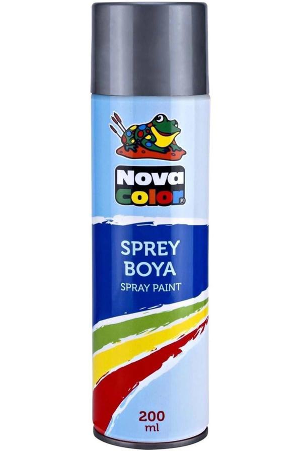 Nova Color Sprey Boya 200 Ml Gri - Image 1