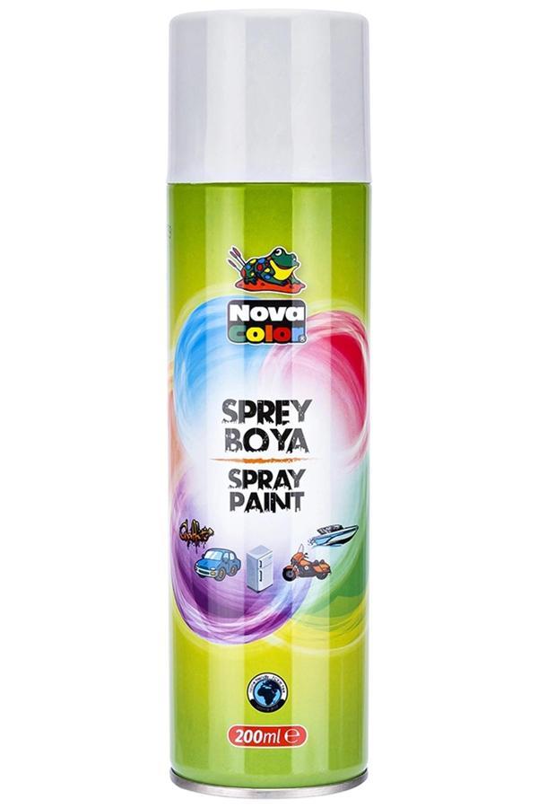 Nova Color Sprey Boya 200 Ml Beyaz - Image 1