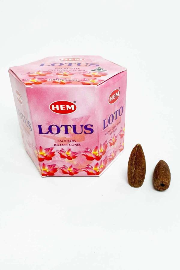 10 Adet Geri Akış Backflow Şelale Tütsü Konisi Tütsü Back Lotus Çiçeği Kokulu - Image 1