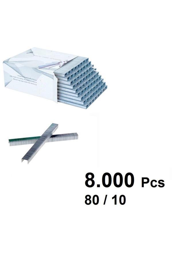 Depolife Zımba Teli Havalı Tabanca İçin 8000 Adet Zımba Makinesi İçin 8000 Adet Zımba Teli 80/10 Krom - Image 1