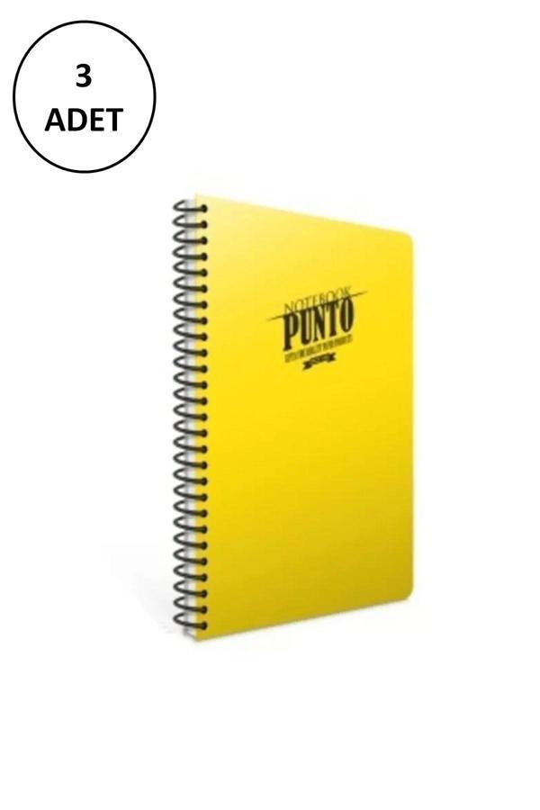 Gıpta Punto A4 Spiralli Pp Kapak Defter 200 Yaprak Çizgili (3 LÜ Paket) - Image 1