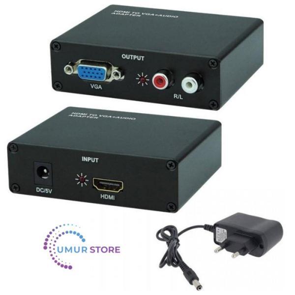 Elektrikli HDMI VGA Çevirici Aktif HDMI VGA Çevirici - Image 1