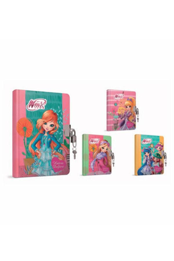 Gıpta Winx Hatıra Defteri İplik Dikişli Kilitli 14X20 96 Yaprak - Image 1