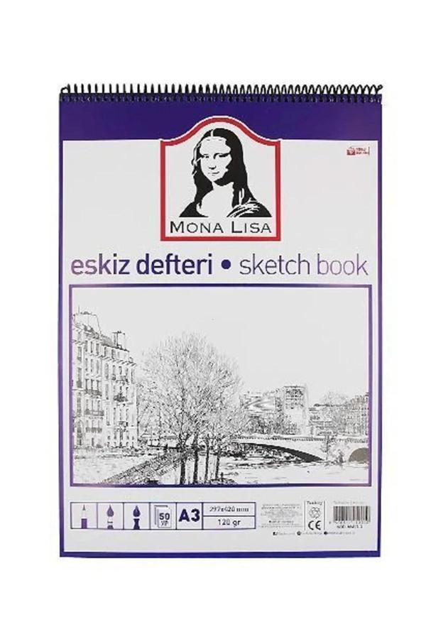 Südor Eskiz Defteri Mona Lisa A3 Telli 120 Gr 50 Yaprak - Image 1