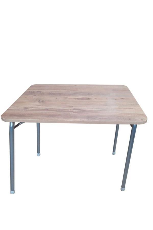 Depolife Pratik Katlanır Ayak Mutfak Yemek Masası Balkon Ders Çalışma Piknik Masa 60X80Cm Ceviz - Image 1