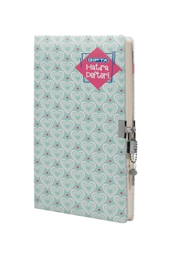 Gıpta Hatıra 17x24 120 Yaprak Kilitli İp Dikişli Sert Kapaklı Defter - Image 1