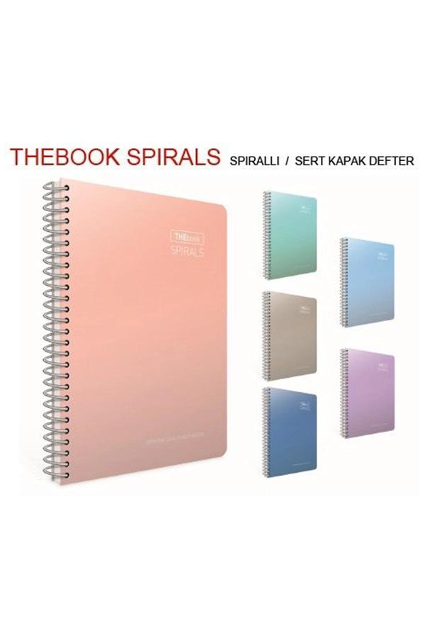 Gıpta Thebook 17x24 Sert Kapak Spiralli Pastel Defter 140 Yaprak Çizgili - Image 1